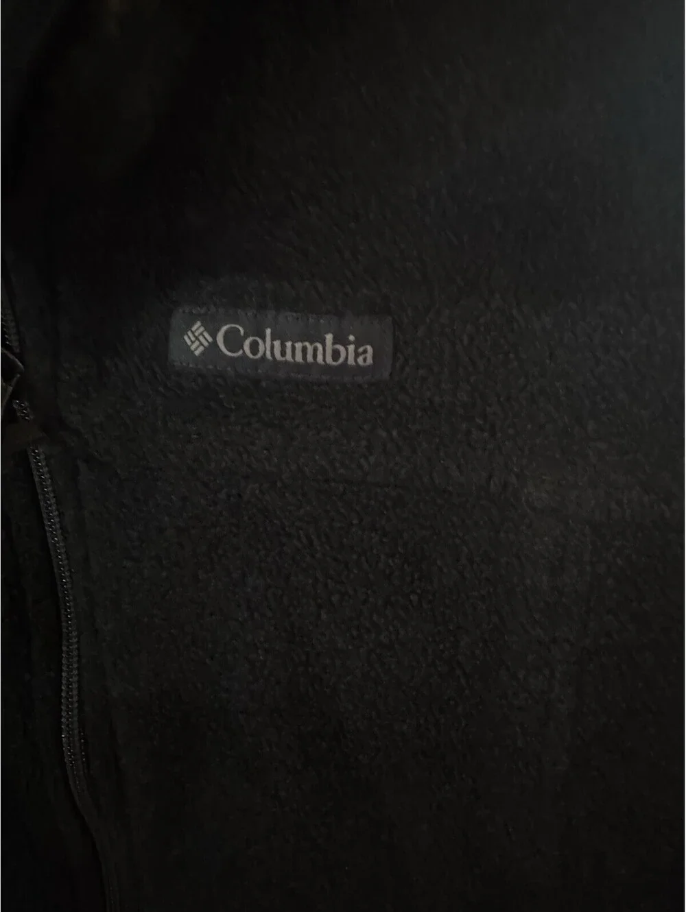 Columbia Boys Steens Mountain Fleece Jacket Black L 14/16 Full Zip WB6760